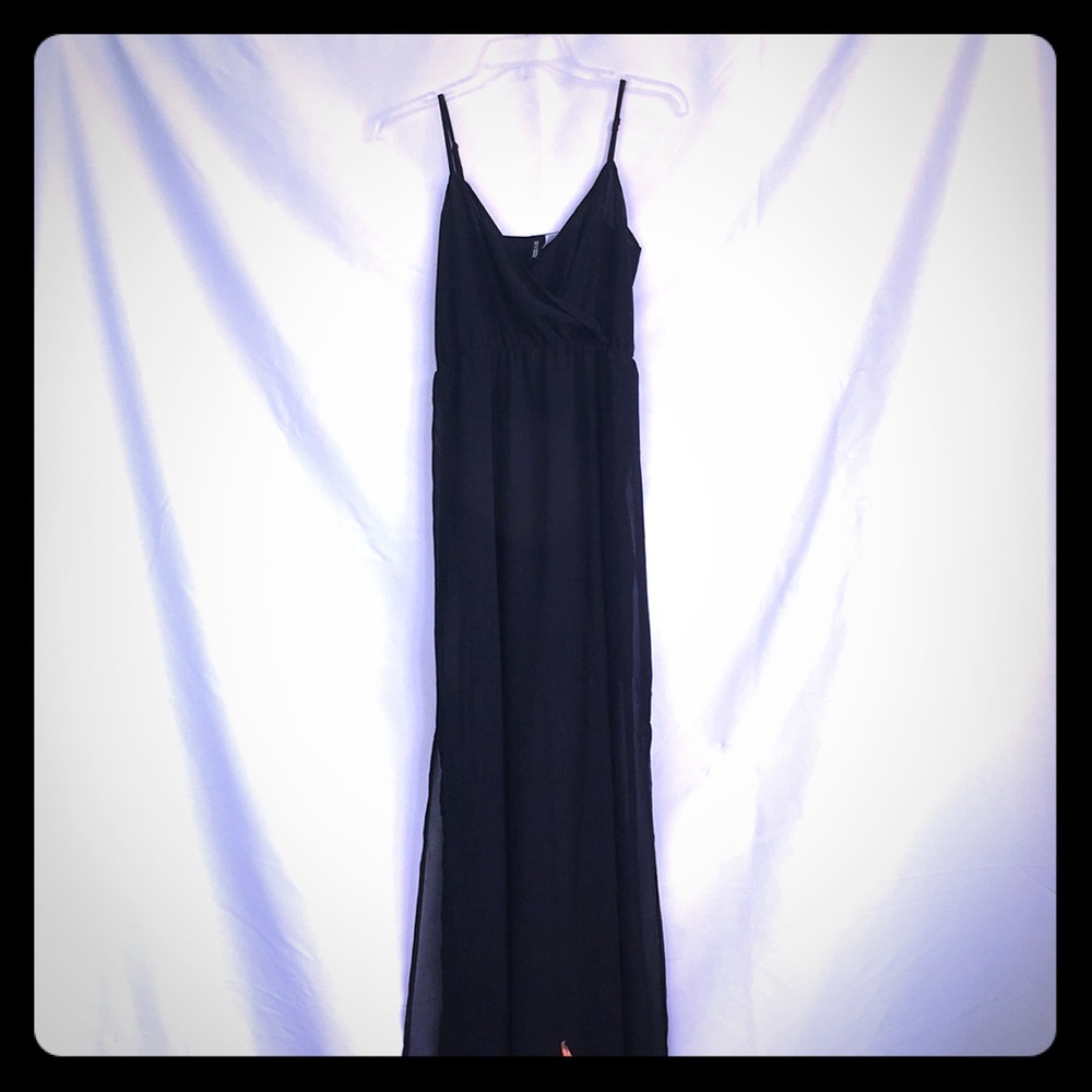 Black Slip Maxi Dress